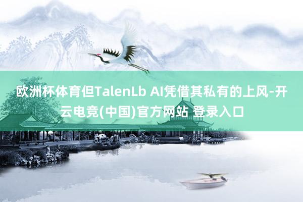 欧洲杯体育但TalenLb AI凭借其私有的上风-开云电竞(中国)官方网站 登录入口