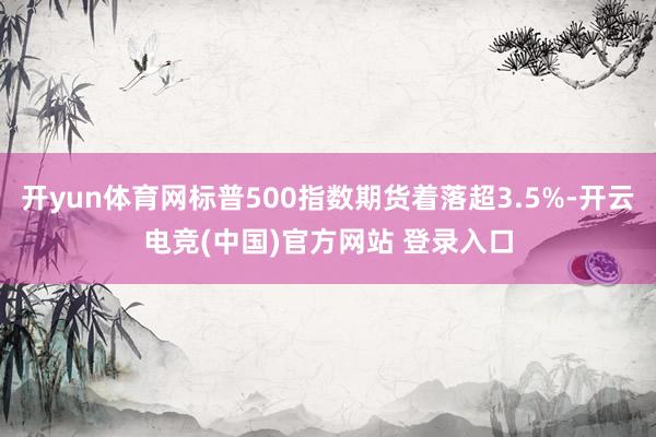 开yun体育网标普500指数期货着落超3.5%-开云电竞(中国)官方网站 登录入口