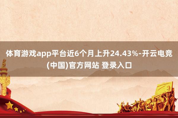 体育游戏app平台近6个月上升24.43%-开云电竞(中国)官方网站 登录入口