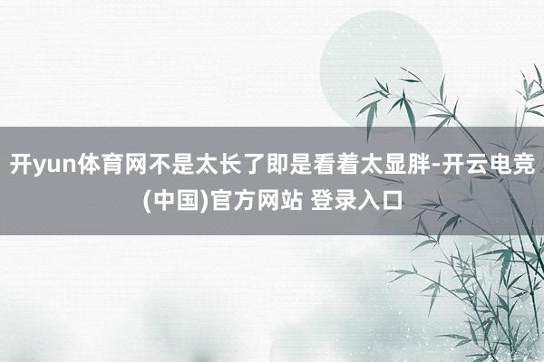 开yun体育网不是太长了即是看着太显胖-开云电竞(中国)官方网站 登录入口