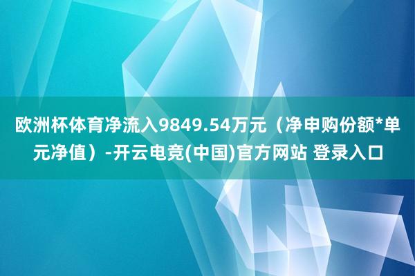 欧洲杯体育净流入9849.54万元（净申购份额*单元净值）-开云电竞(中国)官方网站 登录入口